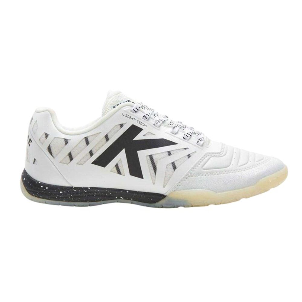Kelme Mens All In Black Flat Sneakers / White/Black